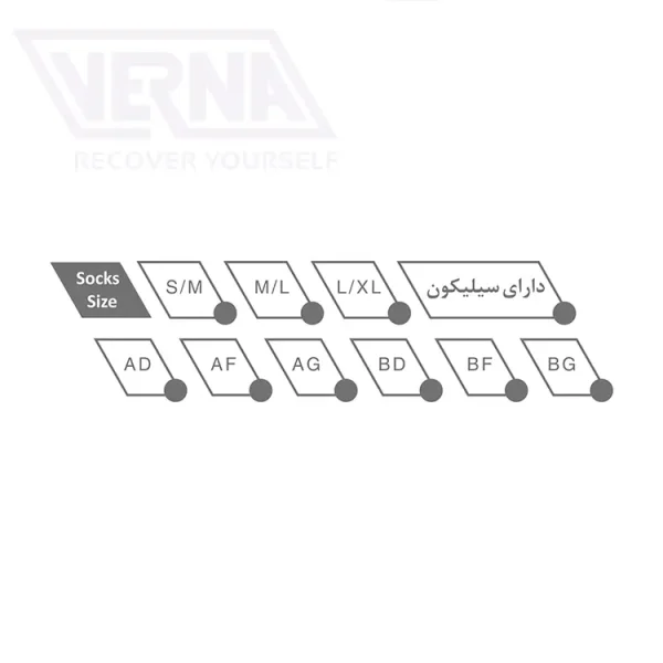 جوراب واریس ورنا مدل AF کد S102 - تصویر 2
